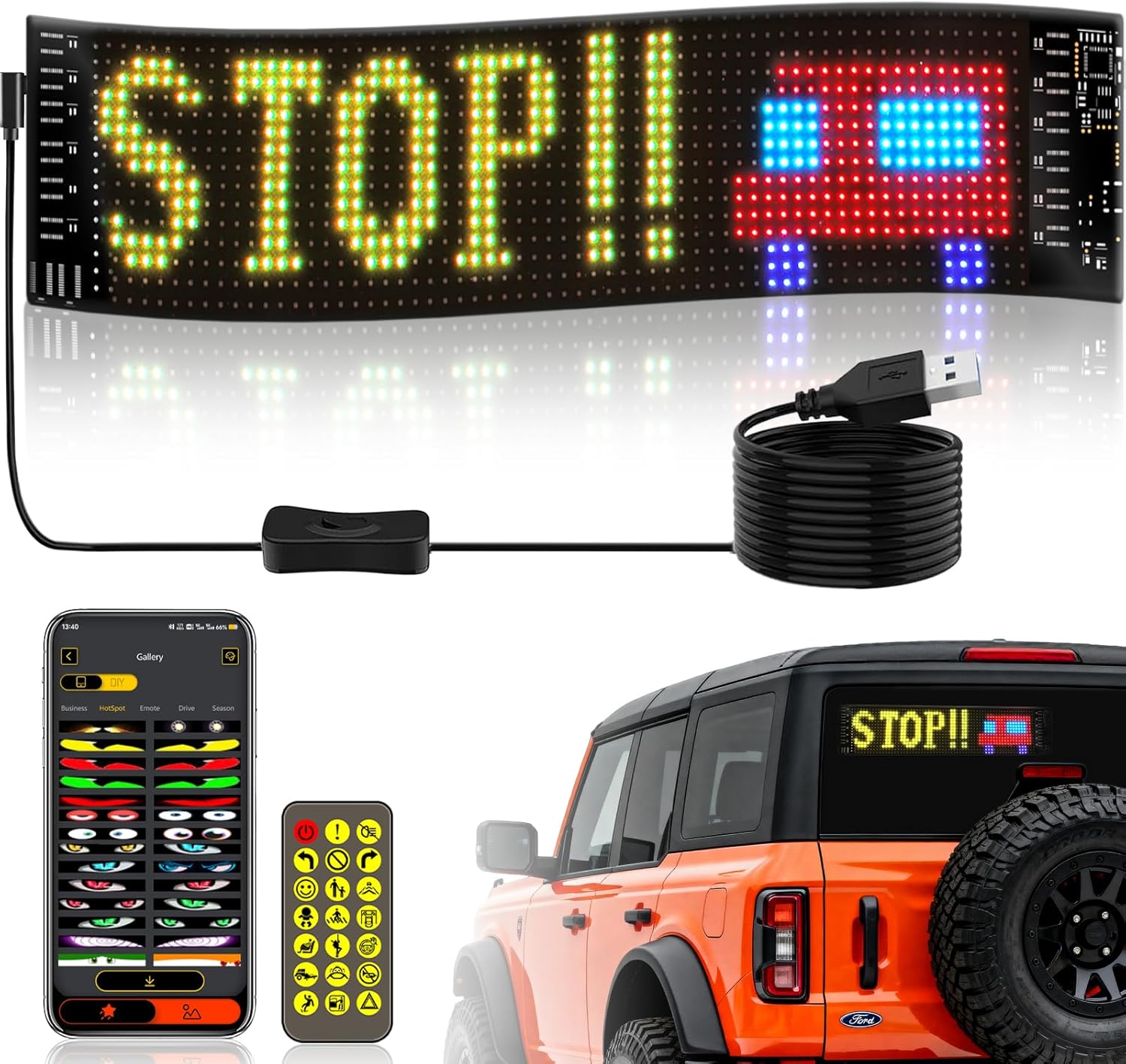 Panneau LED flexible pour voit - Car Led Light avis et prix